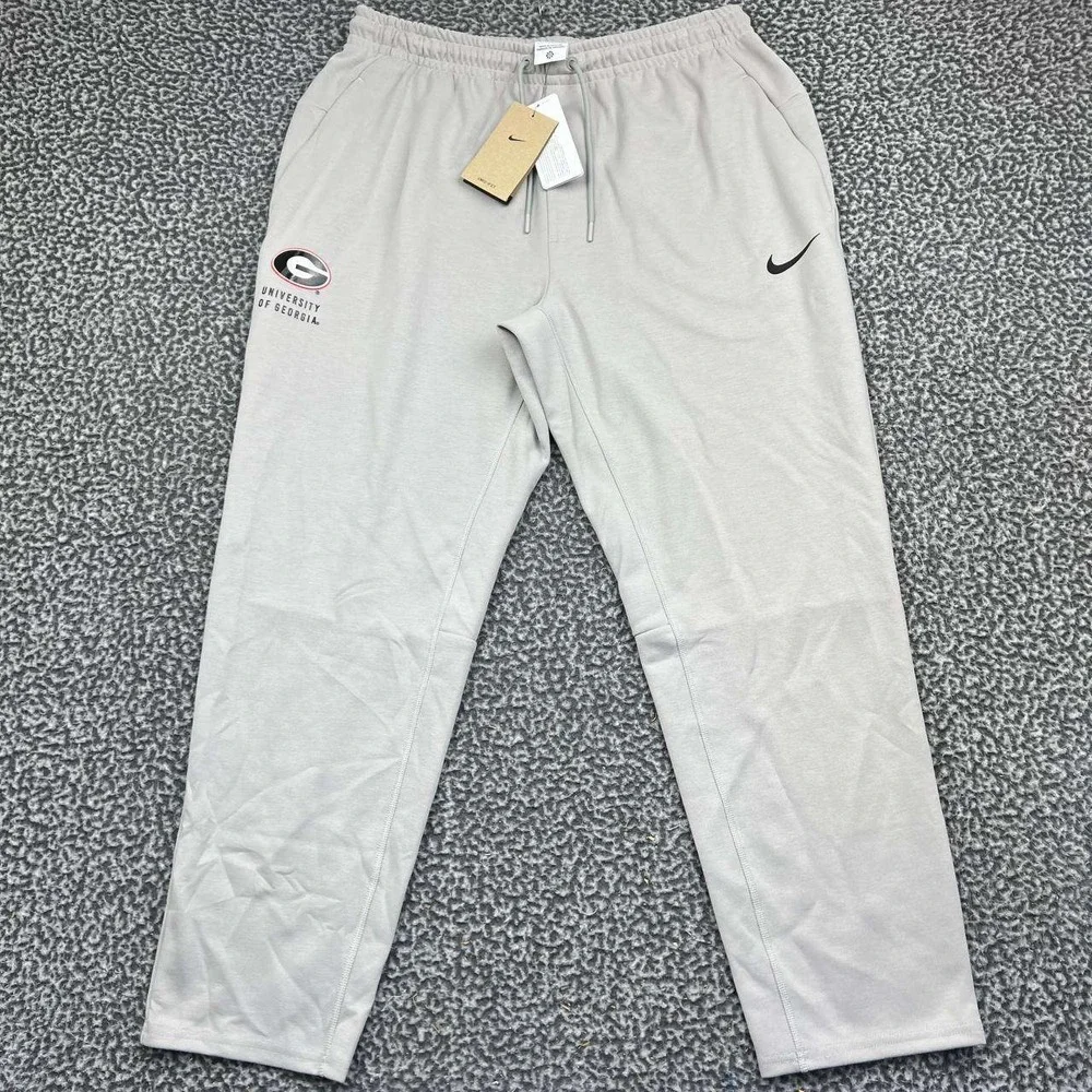 Nike Georgia Bulldogs Dri-FIT Training Pants Men Large Gray Sweatpants New L